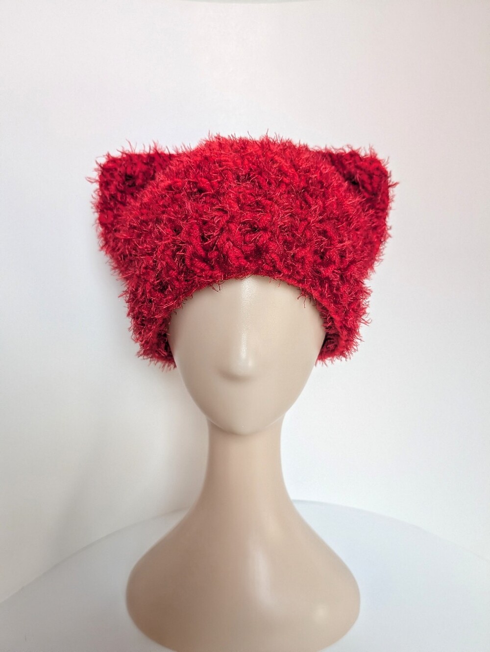 NEW, Handmade cat ear beanie, crochet